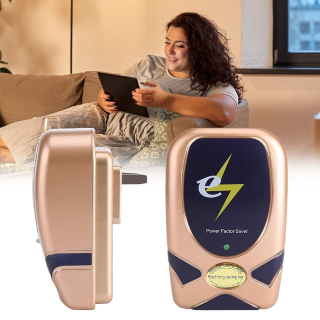 1PC Energy-Saving Device Energy Energy Power Box Home Energy Home Regulator High Efficiency Plug 90250V 28KW Home Factory Gold