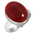thumbnail image 1 of 925 Sterling Silver Ring For Women - Teens Red Garnet Quartz Gemstone Silver Ring January Birthstone Fashion Silver Ring Size 12.5 New Year Gift For Girl Friend Gemstone 925 Silver Jewelry, 1 of 5