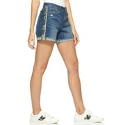 EV1 from Ellen DeGeneres Alex Relaxed Camo Stripe Jean Shorts Women's