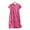 Hot Pink, variant on Women's Plus Size Knitted Cotton Nightgown Short Sleeved Round Neck Cute Home Pajamas