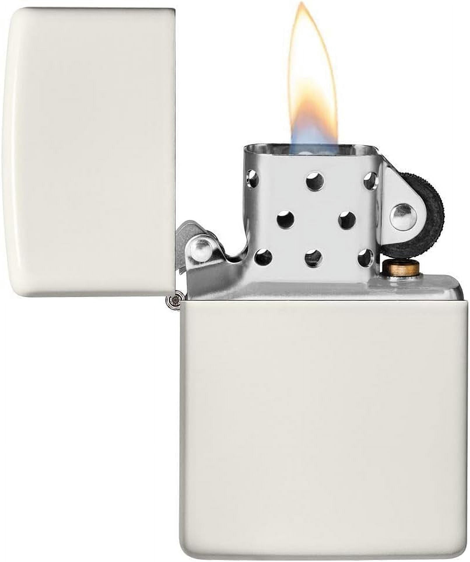 Zippo Lighter - Personalized Message Engraved on Backside Unique Colored Windproof Lighter (Glow in The Dark #49193)