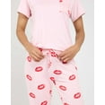 thumbnail image 5 of Real Essentials 2 Pack: Women's Pajama Set - Choose from Short Sleeve with Pocket or Long Sleeve without Pocket, 5 of 7