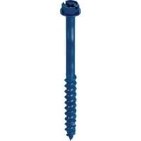Simpson Strong-Tie Titen Turbo TNT25314HC75 Screw Anchor, 1/4 in Dia, 3-1/4 in L, Carbon Steel, Ceramic-Coated/Zinc