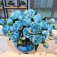 thumbnail image 3 of BNNG Artificial Flowers Peonies Bouquets Silk Peonies Fake Flowers for Home Window Wedding Party Decoration(Multi Color), Vase No Included Clearance, 3 of 3