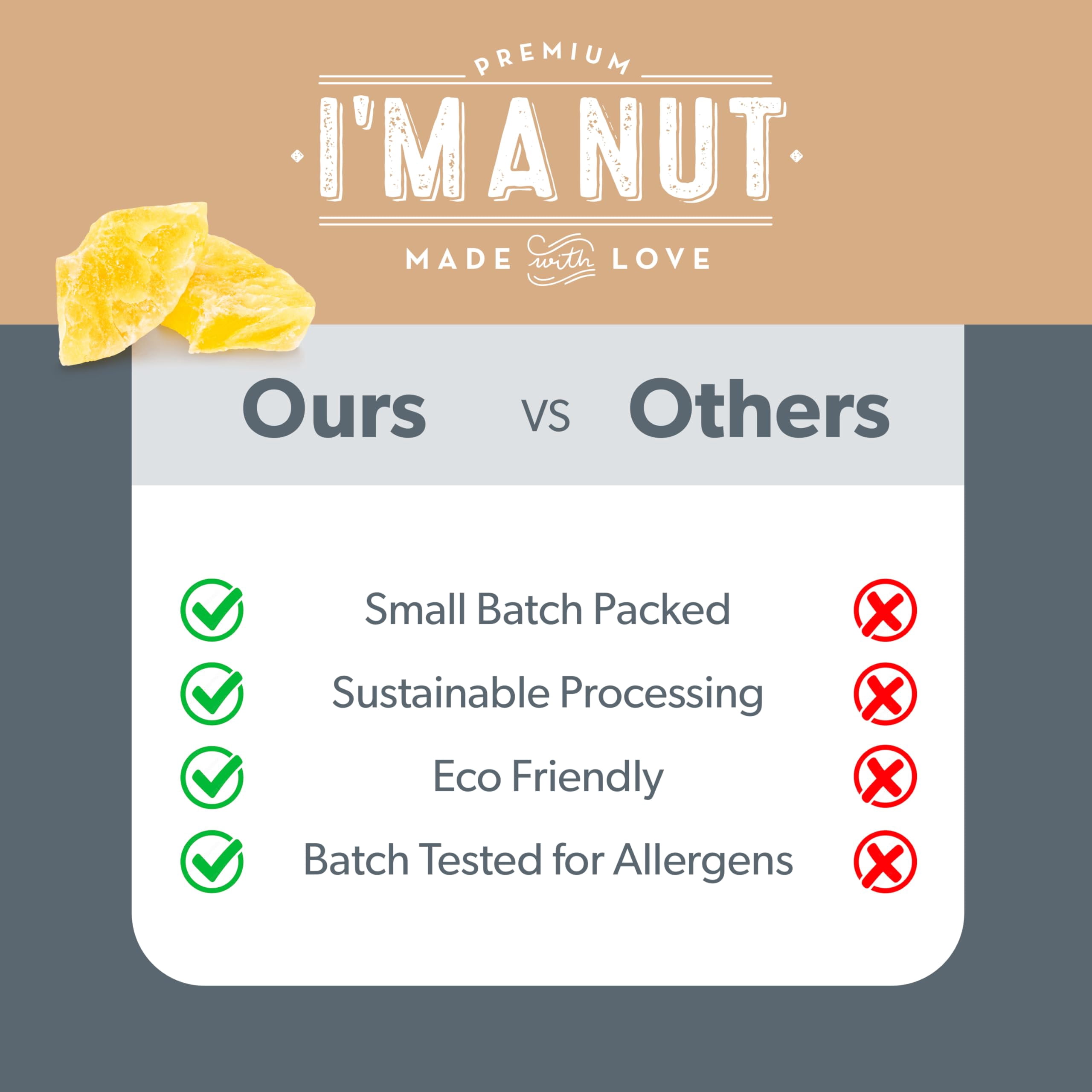 Premium Dried Pineapple 48 oz – Dried Fruit, Non-GMO, Gluten & Peanut Free, Guilt-Free Snack, Kosher