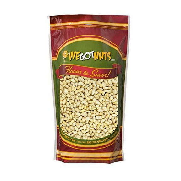 We Got Nuts Raw Whole Pine Nuts, 2 lb Bag, Kosher, Natural Snack or Cooking Ingredient