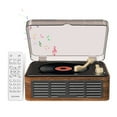 thumbnail image 4 of High-End Retro Bluetooth CD Player Disc Music Player Stylish Audio System for Home Use, 4 of 5