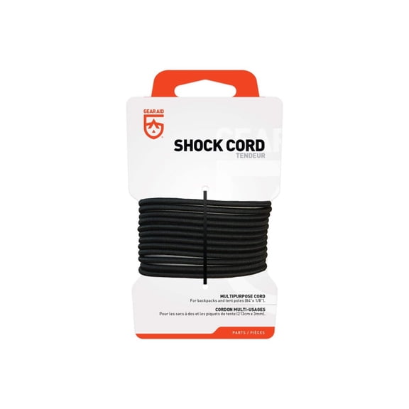 GEAR AID Shock Cord Multipurpose, 84" x ⅛" - Black