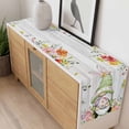 thumbnail image 4 of Gnomes Easter Table Runner - 70 Inch Long, Kitchen Dining Table Runner Dresser Scarves, Eucalyptus Spring Floral Eggs Wooden Farmhouse Decor for Coffee Tables Wedding Party Banquet, 4 of 8