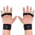 thumbnail image 3 of Black Non Slip Shockproof Weightlifting Wrist Guard Gloves 4 Finger Design for Gym L, 3 of 12