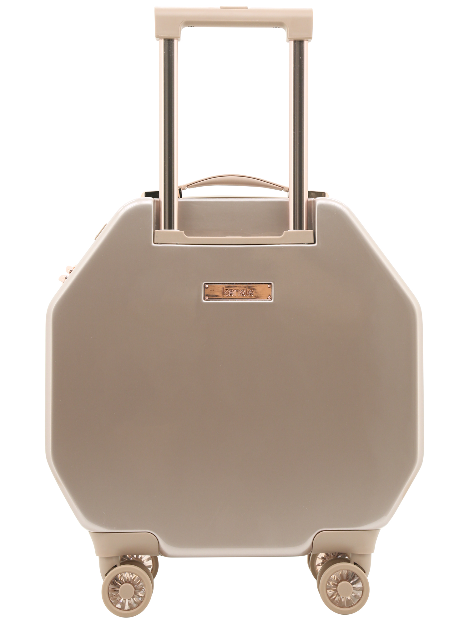 kensie luggage black and rose gold