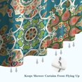 thumbnail image 6 of Multicolor Ethnic Floral Pattern Shower Curtain 36"x72" ,Bathroom Decorative Shower Curtains Set with 12 Hooks,Modern Waterproof Washable Shower Curtain, 6 of 6