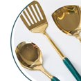 thumbnail image 3 of Juego De Utensilios De Cocina De Acero Inoxidable De Estilo Nórdico, 7 Uds., Herramientas De Cocina, Mango De Cerámica, Gancho De Almacenamiento, Pala De Metal, Juego De Cucharas sonducket HA025029-01, 3 of 6