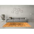 thumbnail image 3 of Ahgly Company Indoor Square Oriental Orange Traditional Area Rugs, 4' Square, 3 of 4