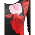 thumbnail image 3 of Vestido Talla Extra Estampado Floral Ajustado Rosegal  Vestidos ajustados de talla grande, 3 of 5