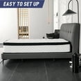 thumbnail image 6 of Oyajia 12 Inch Memory Foam and Spring Hybrid Mattress - Medium Firm Feel - Quality Comfort and Adaptive Support - Breathable - Cooling - for Guest and Kids Bedroom - King Mattress, 6 of 9
