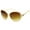 Creme-Gold / Amber, variant on sunglassLA Female Oversize Open Temple Twist Gradient Lens Butterfly Sunglasses 62mm (Tortoise-Gold / Amber) - 62mm