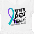 thumbnail image 4 of Inktastic Never Stop Fighting Suicide Prevention Awareness Ribbon Girls Toddler Dress, 4 of 5