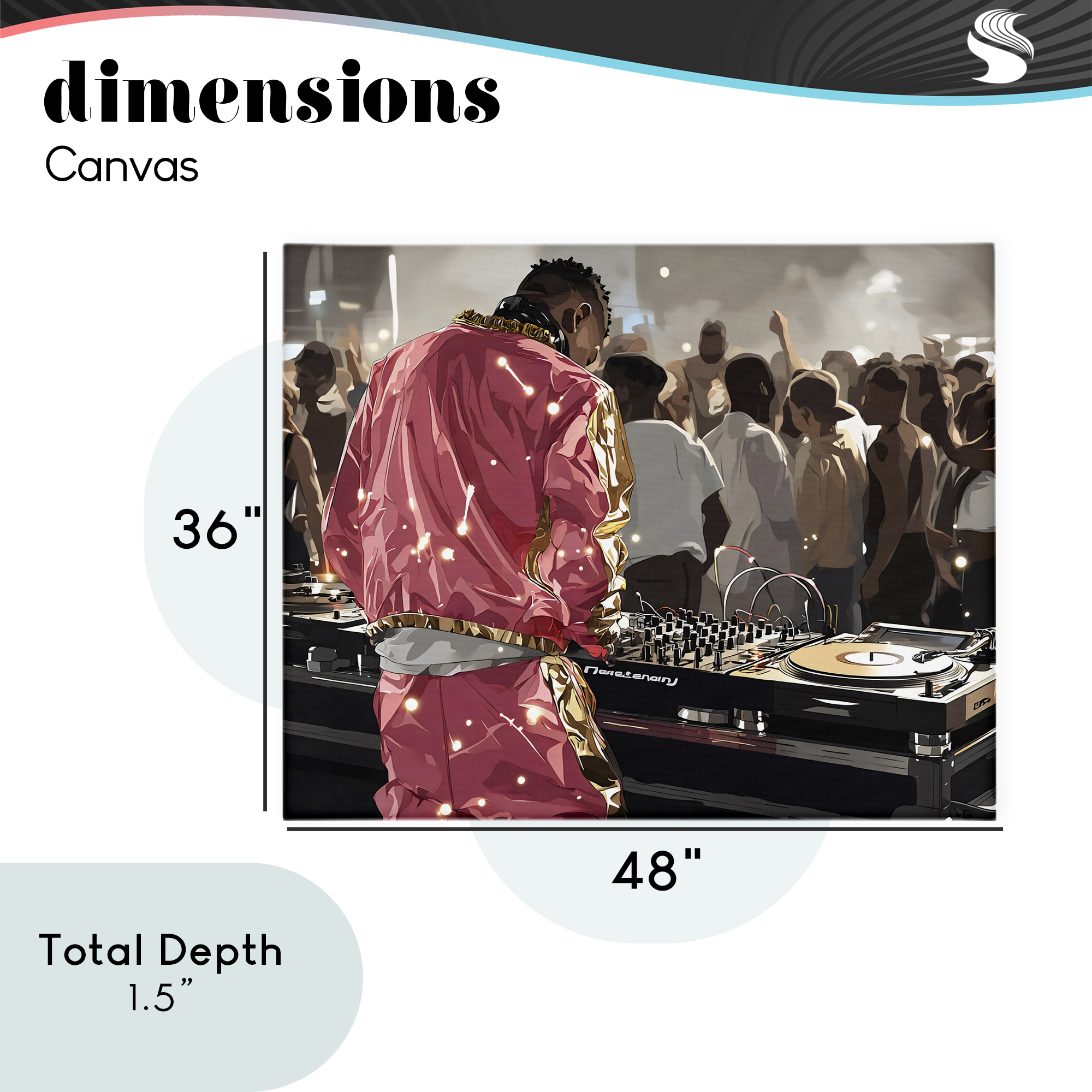 Stupell Industries DJ Performance At Nightclub Canvas Wall Art, design by Franklyn Gregory