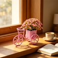 thumbnail image 6 of Japceit Mini Bicycle Planter With Artificial Flowers, Vintage Bike Floral Arrangement, Desktop Decoration Ornament, Cute Home Accent, 6 of 6