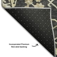 thumbnail image 5 of Addison Rugs Mayfield Premium Machine Washable Traditional Global Black Rectangle Rug, 8' x 10', 5 of 6