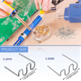 thumbnail image 2 of 5000Pcs Staples for Hot Stapler Plastic Repair Wave Staples Bumper Bodywork Repairs 0.8 0.6mm S Wave Staples, 2 of 4