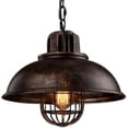 thumbnail image 1 of Pendant Light Chandelier Metal Shade Loft Style Vintage Industrial Chandelier Lamp Pendant Light E27, Rust, 1 of 2