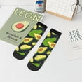 thumbnail image 7 of Fuzoiu Fresh Avocado Print Adult Socks, Crew Moisture-wicking Socks, Unisex Cushion Crew Socks,Casual Sports Ankle Socks, 7 of 7