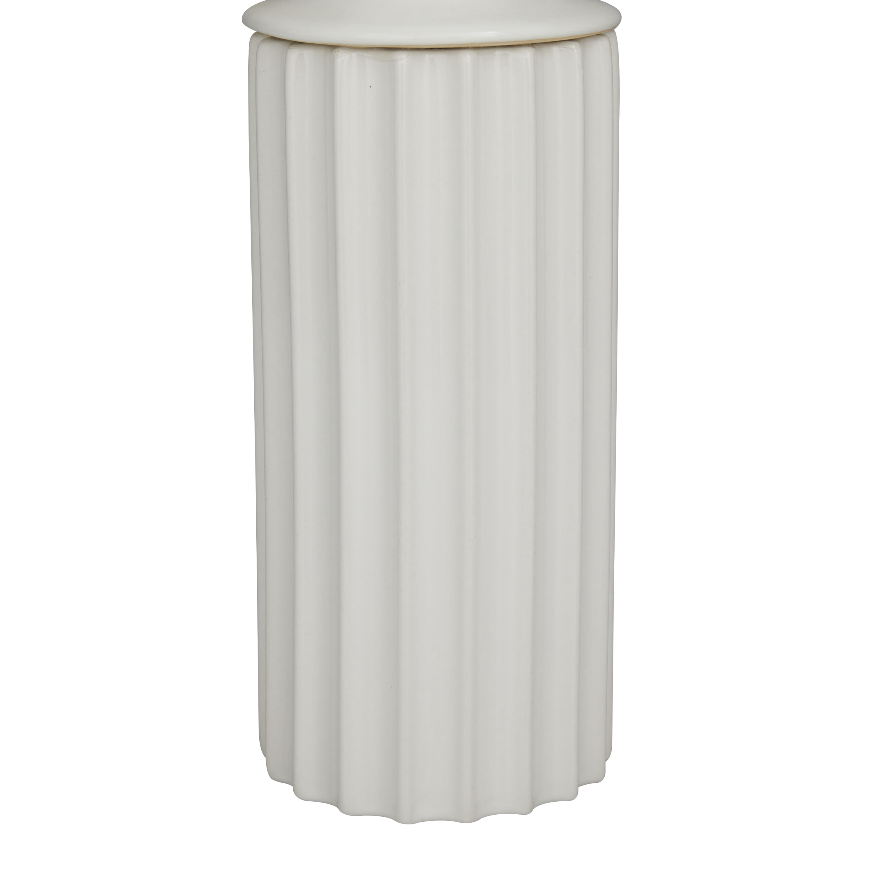 DecMode 16", 13"H Greek Inspired White Porcelain Vase, Set of 2