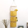 thumbnail image 2 of Wall Hanging Storage Bag 3 Layer Pockets Door Organizer Pouch Holder Wardrobe, 2 of 9
