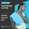 thumbnail image 2 of 12"x21" Extra Large Ice Pack with Soft Fabric Cover | Clay Ice Pack for Physical Therapy | Soft Ice Packs for Injuries Reusable Blue, 2 of 9
