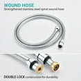 thumbnail image 4 of Shower Head，5 Mode Adjustable Settings Handheld Shower Head with Hose High Pressure Shower Heads，Chrome, 4 of 5