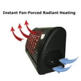 thumbnail image 4 of Optimus H-2218BK 1,320-Watt Portable Fan-Forced Radiant Heater with Thermostat (Black), 4 of 11