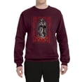 thumbnail image 2 of Wild Bobby, Our Lady of Guadalupe Blessed Virgin Mary Religious, Inspirational/Christian, Unisex Crewneck Graphic Sweatshirt, Maroon, Medium, 2 of 3