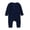 Dark Blue, variant on KYAIGUO Newborn Bodysuit Jumpsuit for Boys Girls,Super Cozy Solid Color Infant Jumpsuit Soft Cotton Baby Kids Outfits Clothes