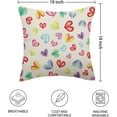 thumbnail image 6 of Valentine Pillow Covers 18x18 Inch Set of 2, Colorful Love Heart Throw Pillows Farmhouse Anniversary Wedding Valentines Day Decorative Linen Cushion Cover for Home Sofa Couch Outdoor Decor, 6 of 6