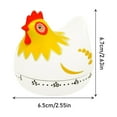 thumbnail image 3 of Chicken Pattern Baking Timer, White Hen Design With Yellow Comb And Beak, Easy-To-Read Dial For Cooking Baking Meal Prep Kitchen Tasks, 3 of 3
