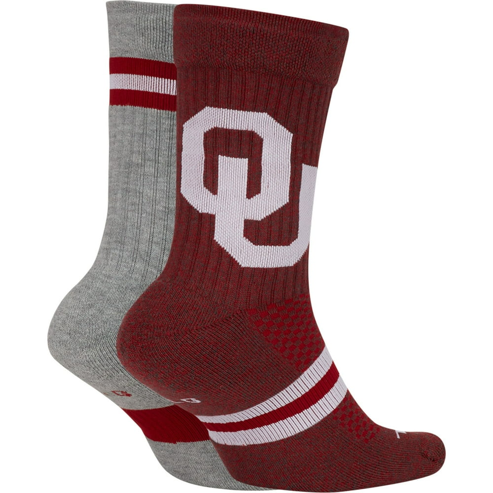 Oklahoma Sooners Nike Performance Crew Socks 2-Pack - Walmart.com