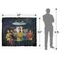 thumbnail image 2 of Star Trek Blanket, 50'x60' Original Crew Woven Tapestry Cotton Blend Fringed Throw, 2 of 5