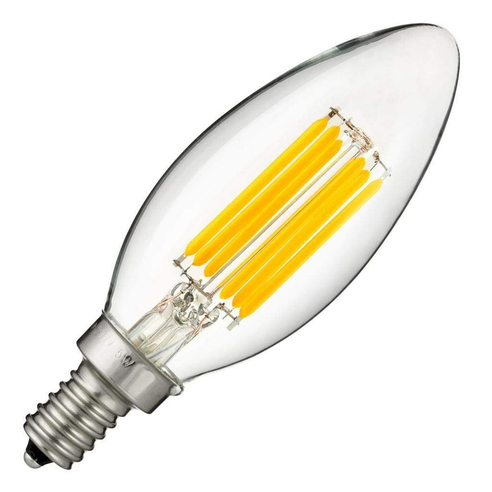 Sunlite 80445 5 watt 220/277 volt C11 Candelabra Screw Base 2700K