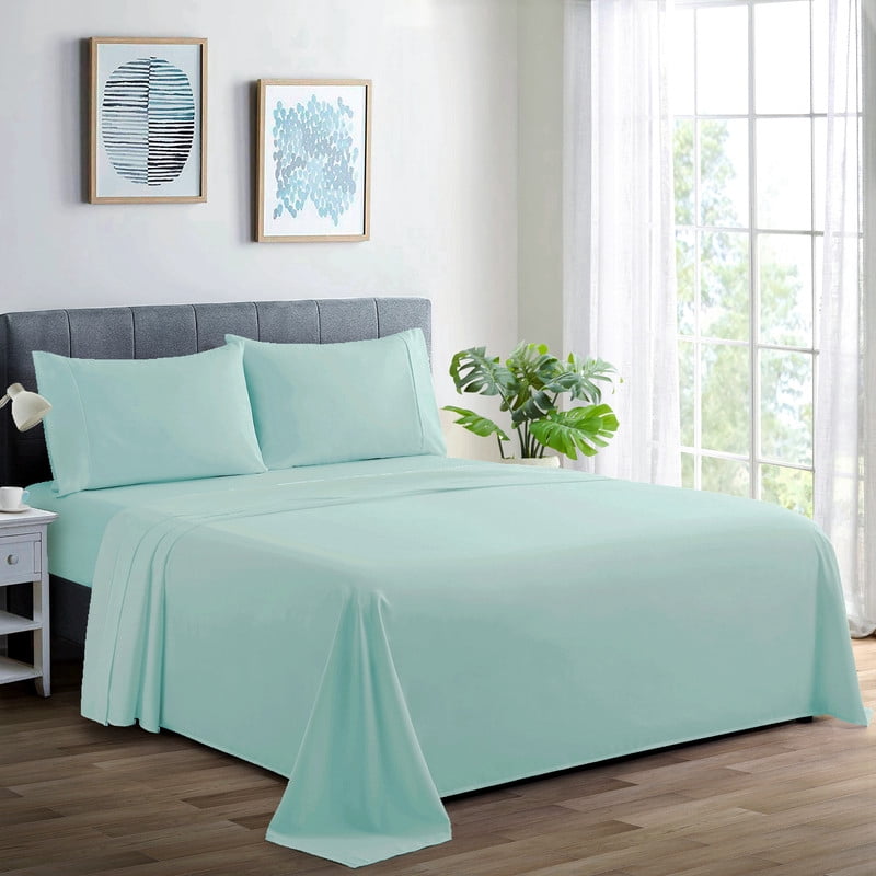 Literie Marina Decoration, 600 fils/cm², ultra douce, à poches profondes, en coton percale fibres longues, toutes saisons