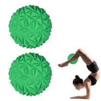 BESTSKY 2 Pcs Exercise Ball,6.3*6.3*3.15in Exercise Balls,Anti-Slip Yoga Ball,Green