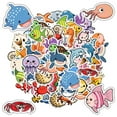 thumbnail image 6 of 35pcs Cute Animal Stickers Kids Stickers Ocean Stationery Stickers for Laptops Phones Suitcases, 6 of 9