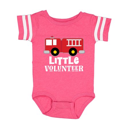 

Inktastic Firefighter Childs Little Volunteer Gift Baby Boy or Baby Girl Bodysuit