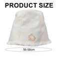 thumbnail image 2 of Sombrero de 56-58cm de circunferencia para mujer, sombrilla de verano, sombrero protector solar, sombrero de pescador con rebabas de rompecabezas, 2 of 6