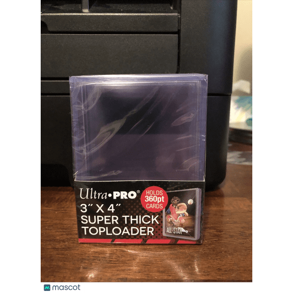 Ultra Pro 3X4 Super Thick Toploaders 1 Pack of 5 for up to 360pt Cards
