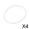 thumbnail image 1 of DYNWAVECA 4xFly Fishing Tapered Leader Clear Carbon Fly Leader Line Sinking Line 4X 4 Pcs, 1 of 10