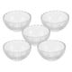 thumbnail image 3 of Juego de 5 tazones de vidrio transparente para cocina, pequeños recipientes para servir postres, aperitivos, cereales, frutas, frutos secos, helados y salsas, 3 of 7