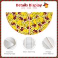 thumbnail image 3 of Rateoe Duck with Star Sunglasses Pattern Christmas Tree Skirt with Ties , Christmas Tree Decorations, Farmhouse Christmas Decor Xmas Holiday Decorations-36", 3 of 6