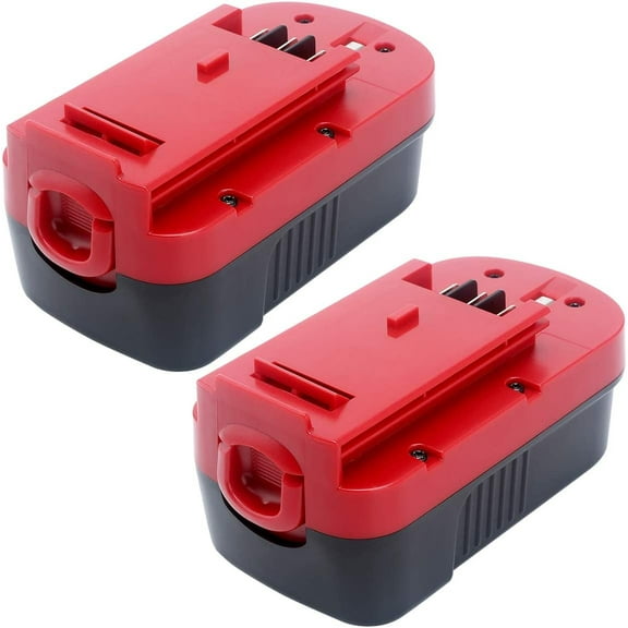 2Pack 4500mAh High Capacity Ni-Mh HPB18 Replacement Battery Compatible with Black and Decker 18 Volt Battery 244760-00 A1718 FS18FL FSB18 Firestorm Cordless Power Tools (2Pack 4500mAh Battery) (Red)